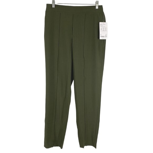 Athleta Brooklyn Heights Pants Size 6 Green Polyester Spandex NWT PT-2072 - Picture 1 of 13